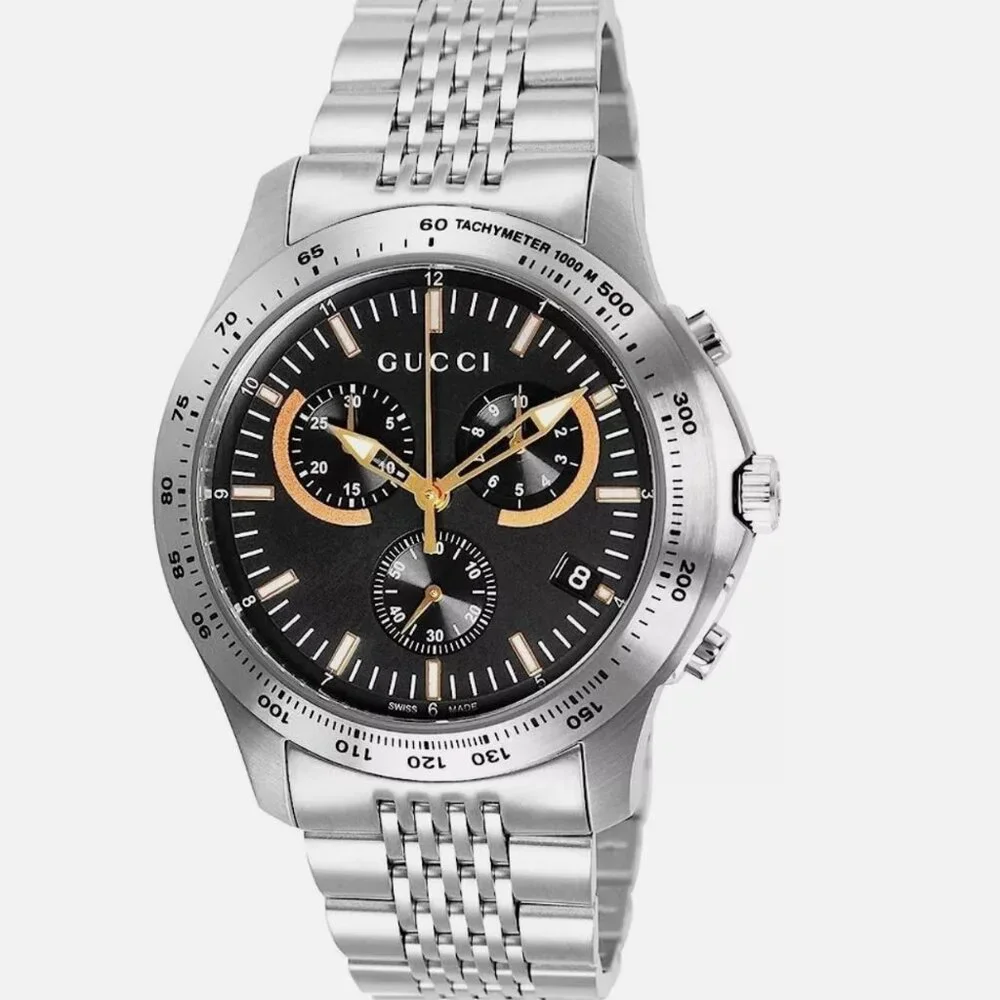 GUCCI TIMELESS MENS 42MM FACE WATCH NEW
